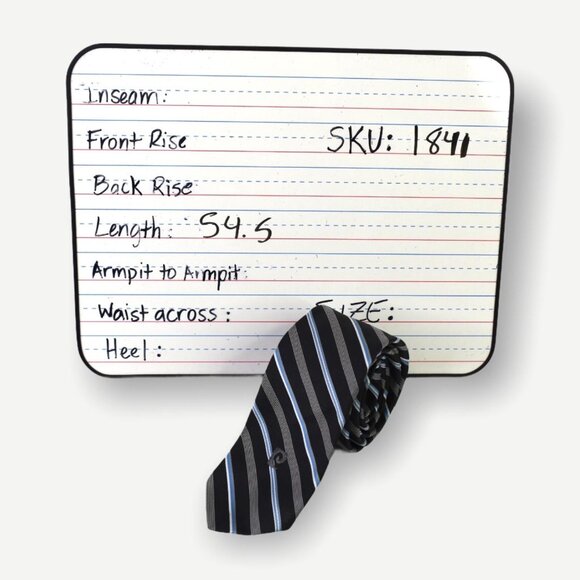 Pierre Cardin Neck Tie OS Mens Striped Multicolor Classic Pointed Formal Work - Picture 4 of 5